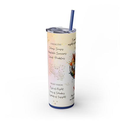 Skinny Tumbler with Straw, 20oz