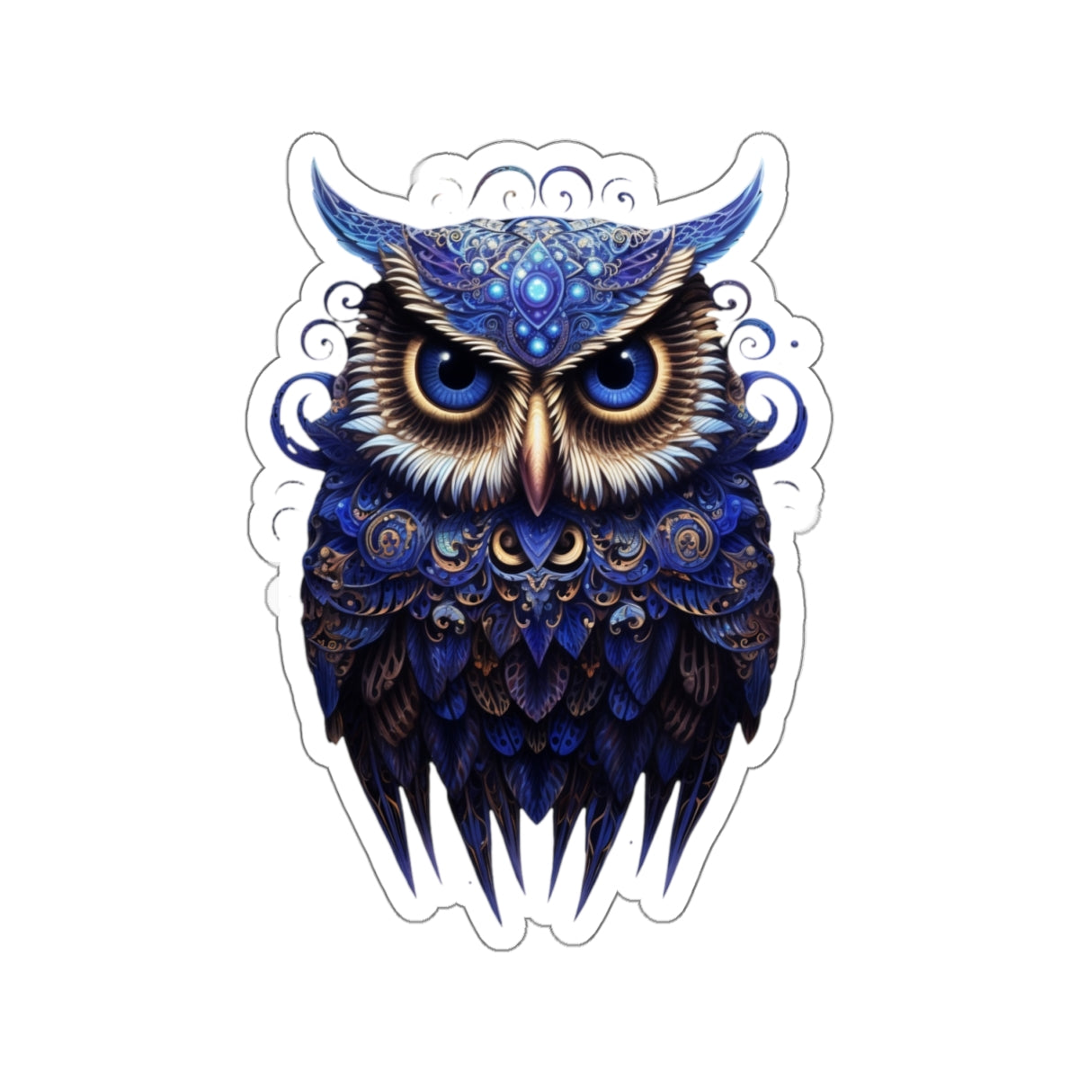 Blue Owl, Kiss-Cut Stickers