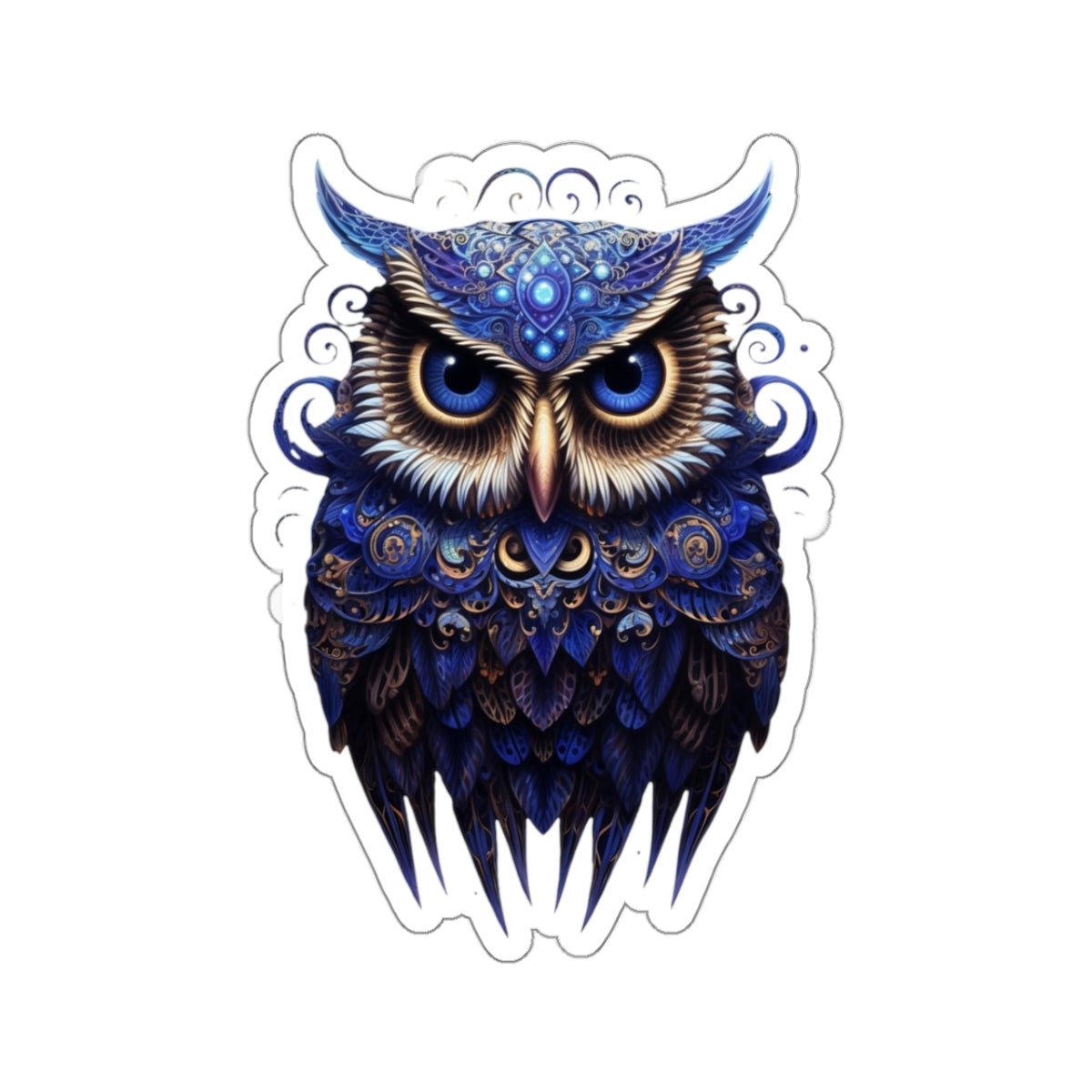 Blue Owl, Kiss-Cut Stickers