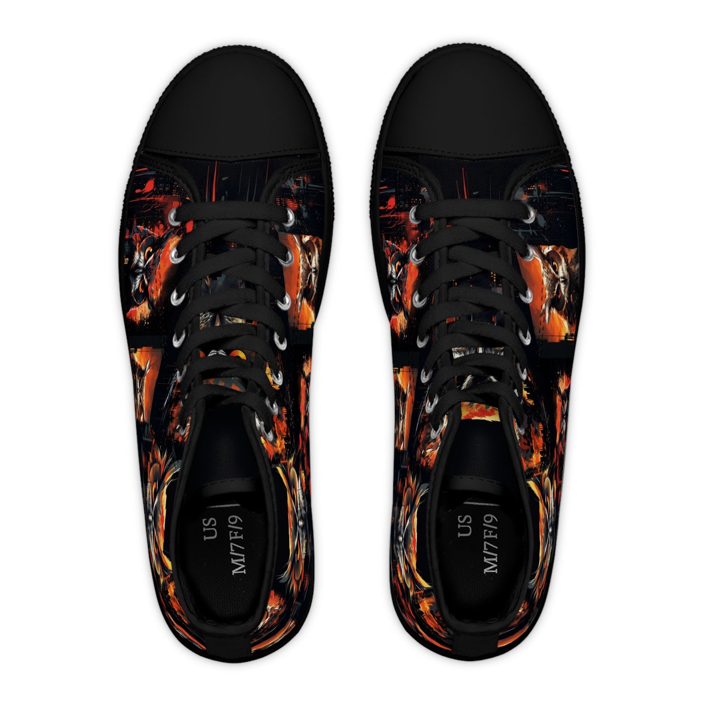 Orange Owl Shoes - Women's High Top Sneakers