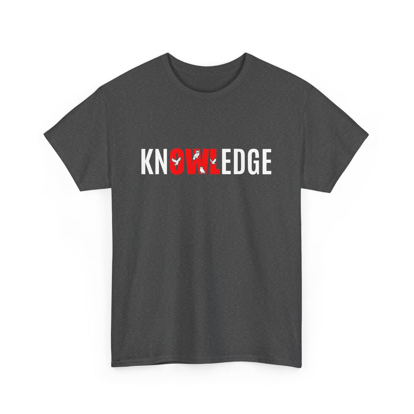 knOWLedge Dark Print Shirt - Sustainable Spiritual Tee, Boho Mindfulness Clothing