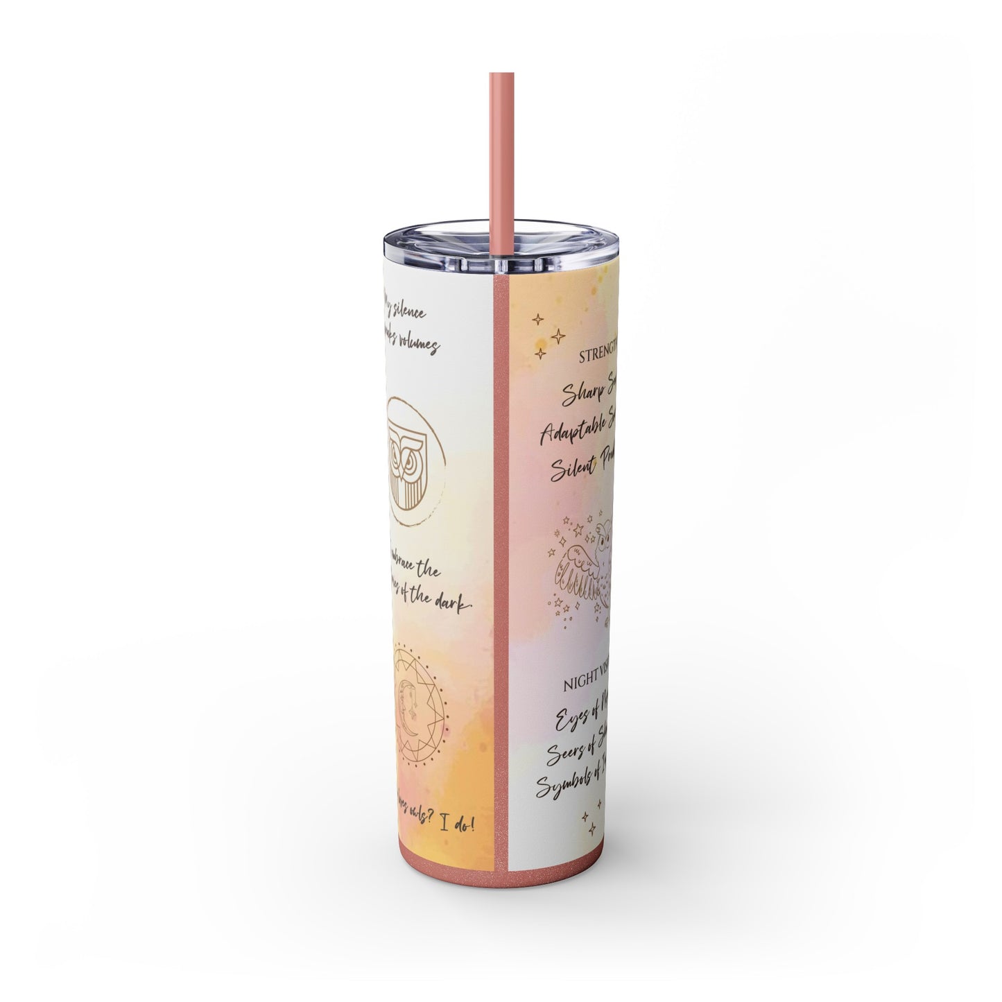 Skinny Tumbler with Straw, 20oz