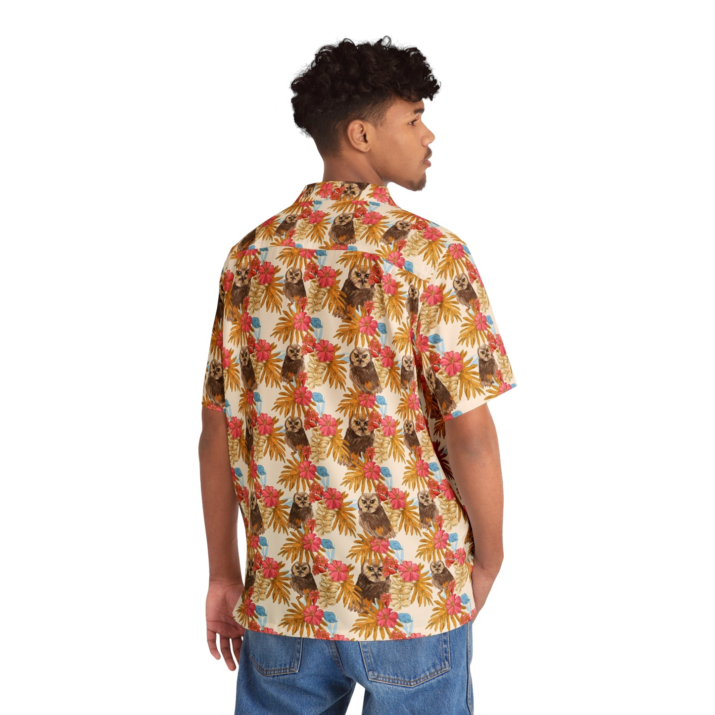 Men's Owl Hawaiian Shirt (AOP)