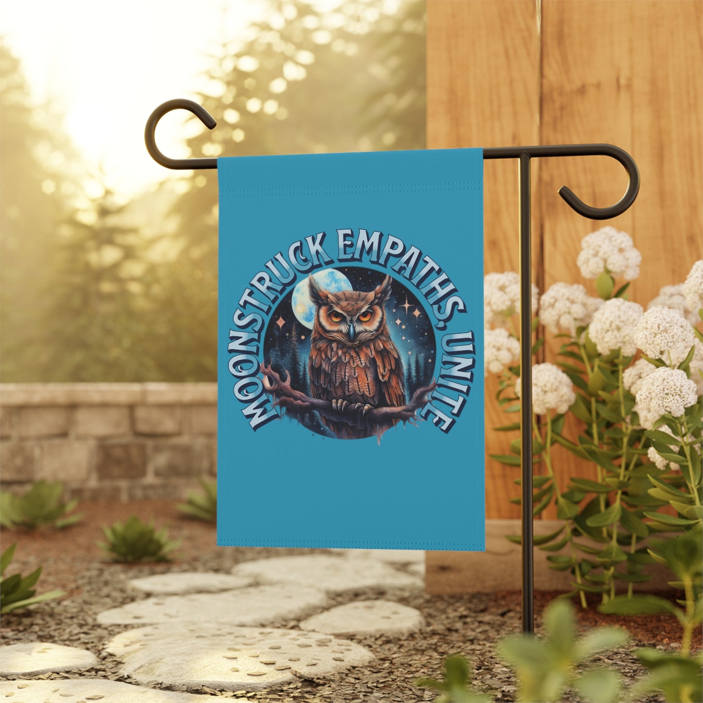 Moonstruck Empaths, Unite - Owl Garden & House Banner