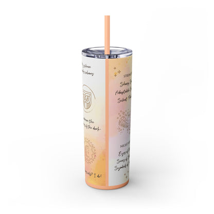 Skinny Tumbler with Straw, 20oz