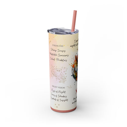 Skinny Tumbler with Straw, 20oz