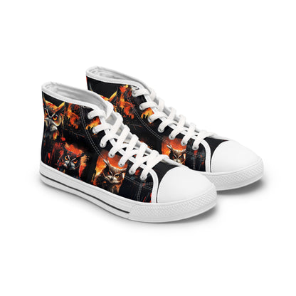 Orange Owl Shoes - Women's High Top Sneakers