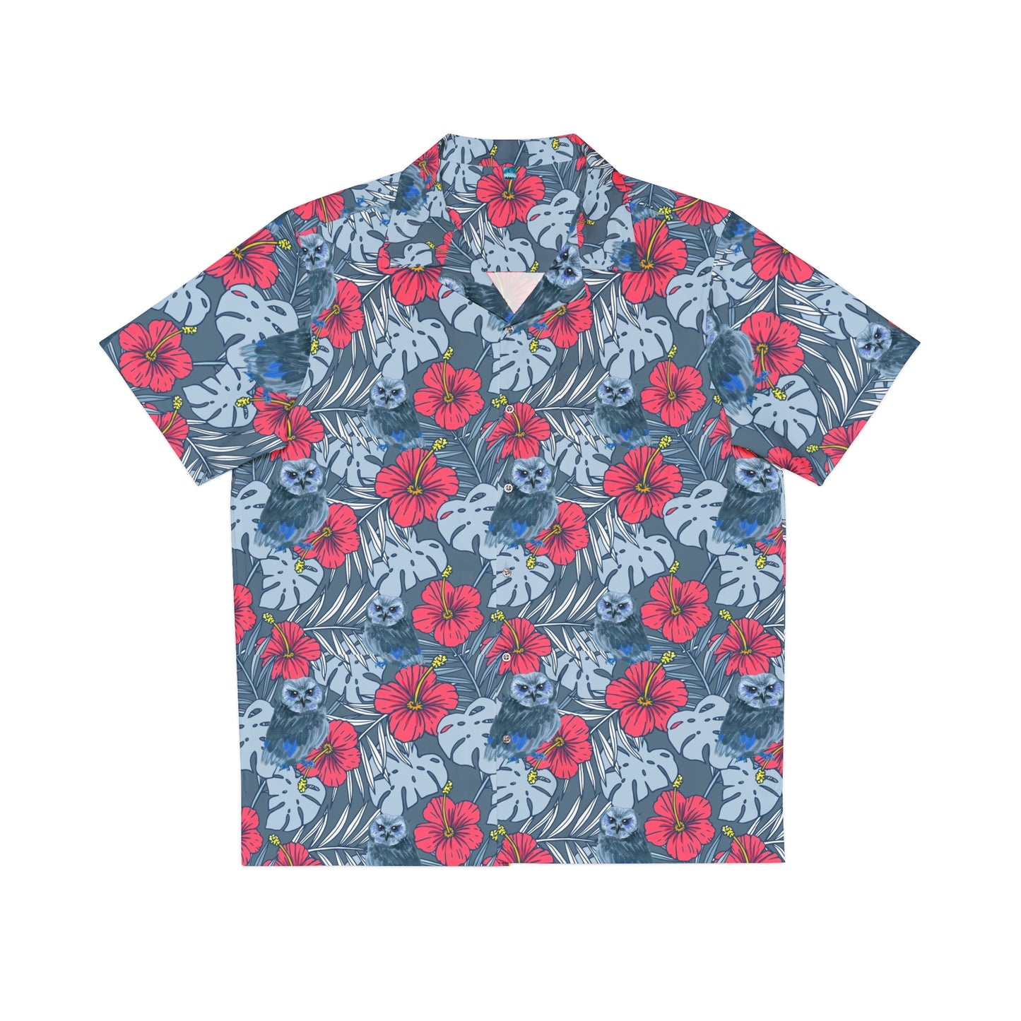 Men's Owl Hawaiian Shirt (AOP)