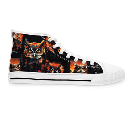 Orange Owl Shoes - Women's High Top Sneakers